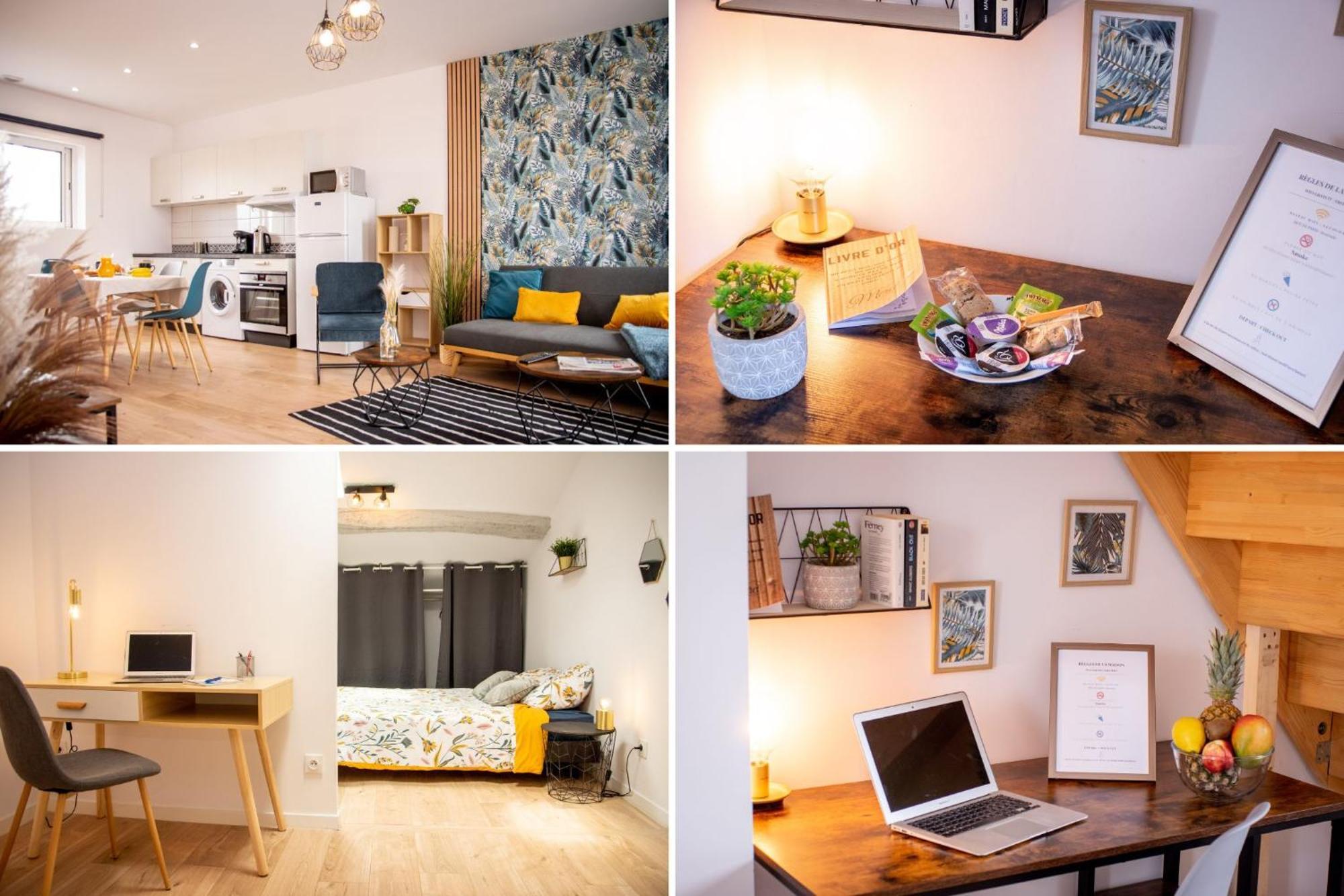 Saint-Seurin-de-CursacDuplex Cocoon - 10 Min De Blaye - 20 Min Cnpe - Wifi - Tv Hdアパートメント エクステリア 写真
